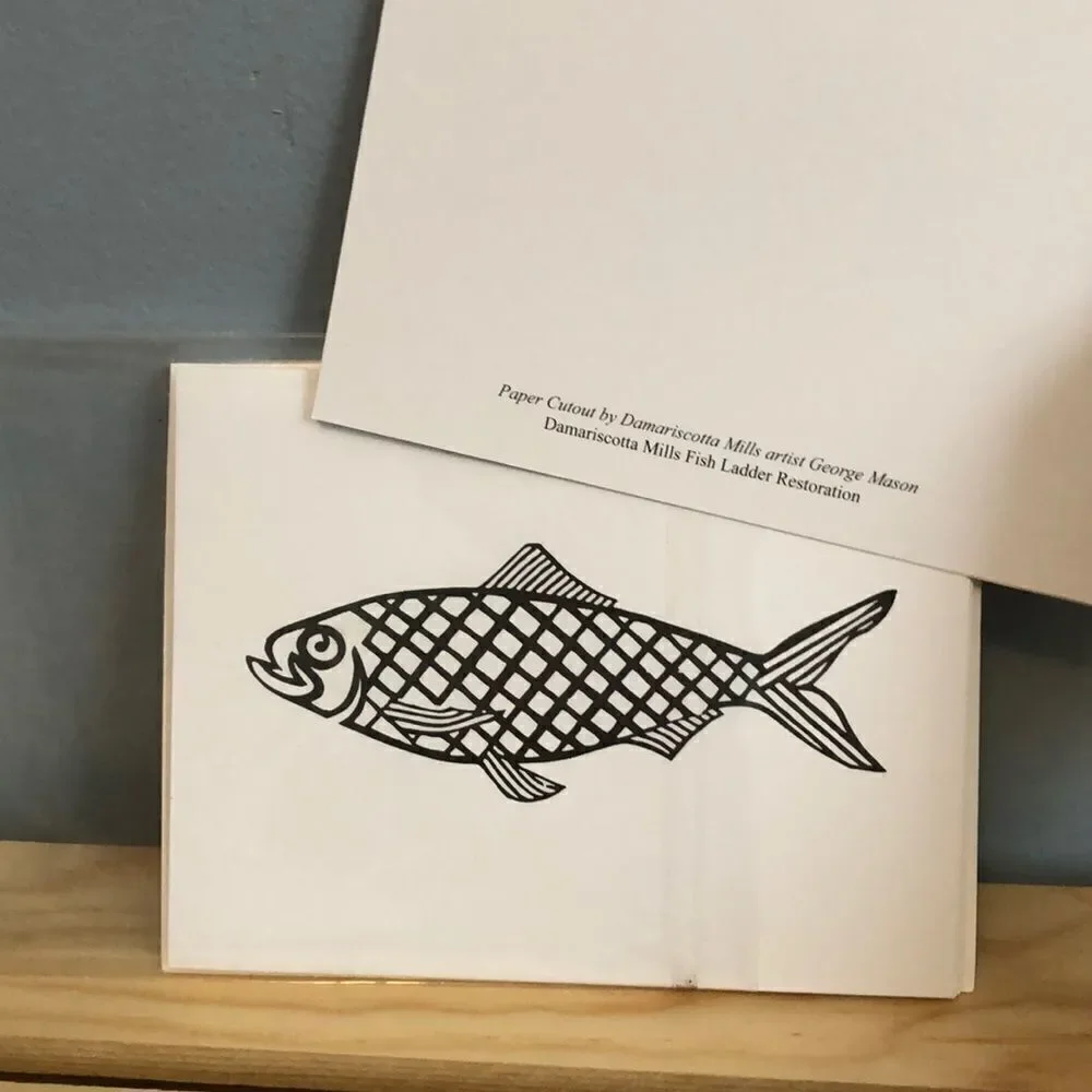 New!  Set of 6 Blank Fish Notecards/Envelopes